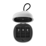 Telesin Allin kasse tredobbelt oplader + 3 batterier til GoPro Hero 12 / 11 / 10 / 9 (gul)