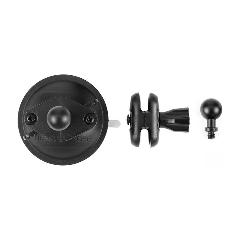 PULUZ 1/4 tommer sugekopper til sportskameraer (DJI Action, GoPro, Insta360) (sort) (PU544B)