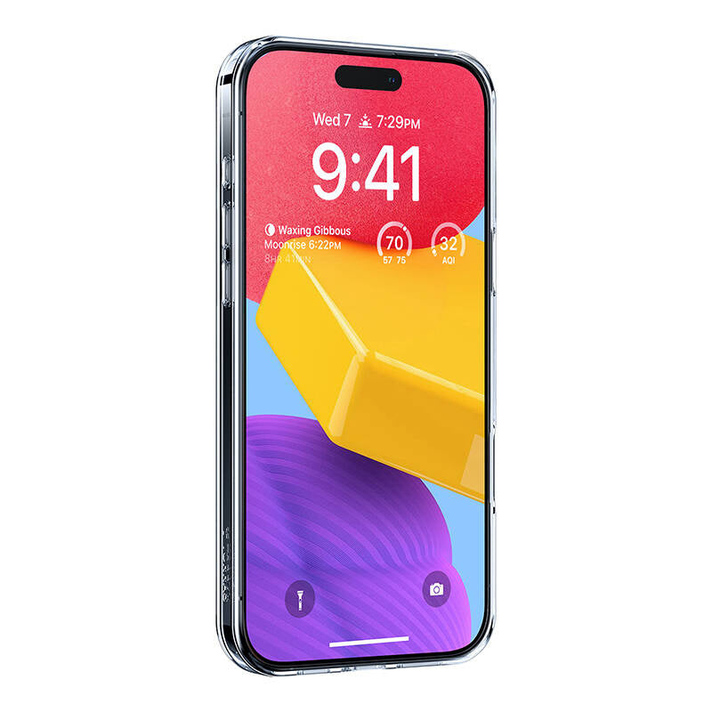 Torras Ostand Pro Case til iPhone 16 (gennemsigtig)