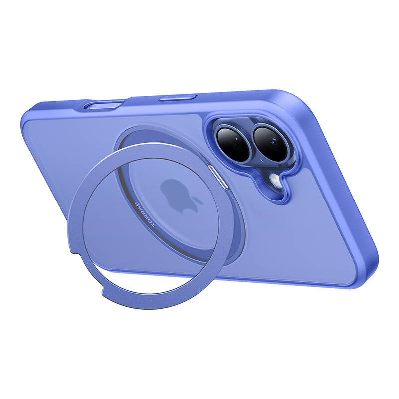 Torras Ostand Pro Case til iPhone 16 (blå)