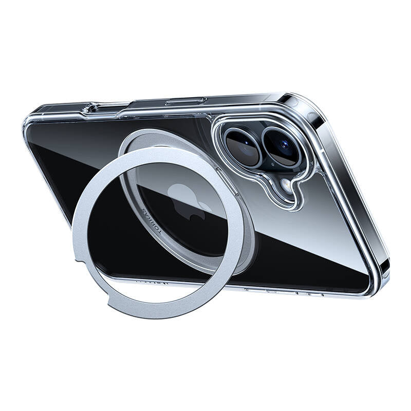 Torras Ostand Pro Case til iPhone 16 Plus (gennemsigtig)