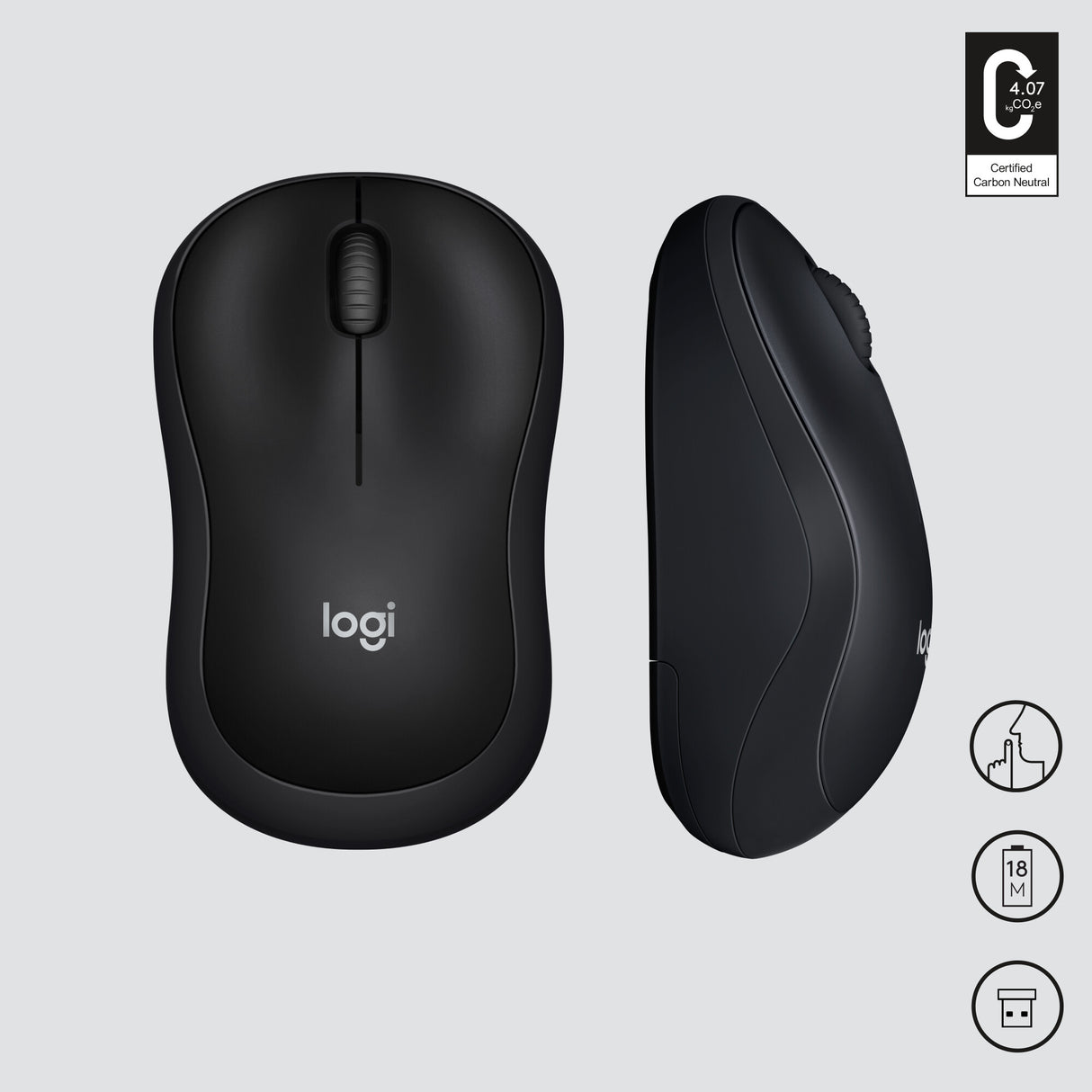 Logitech M220 Silent mus Kontor Ambidextrous RF trådløst Optisk 1000 dpi