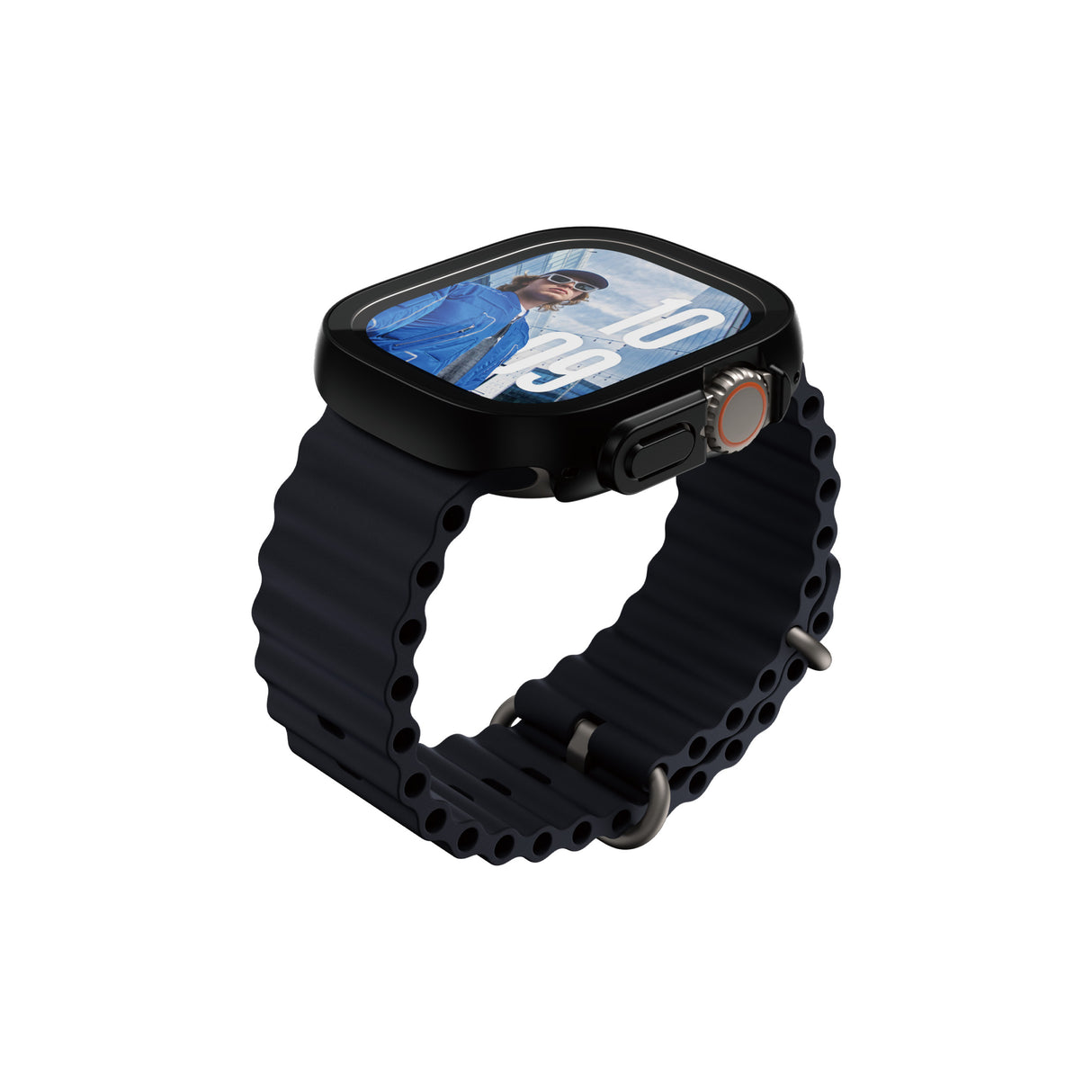 PanzerGlass Apple Watch Ultra 2 49mm - Screen Protector - Snappie Full Body Slim Black
