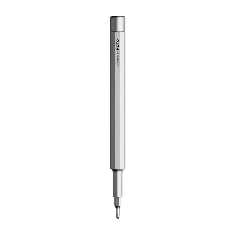 lommepræcisionsskruetrækker og 5 i 1 fountainpenne HOTO QWLSD013 (sølv)