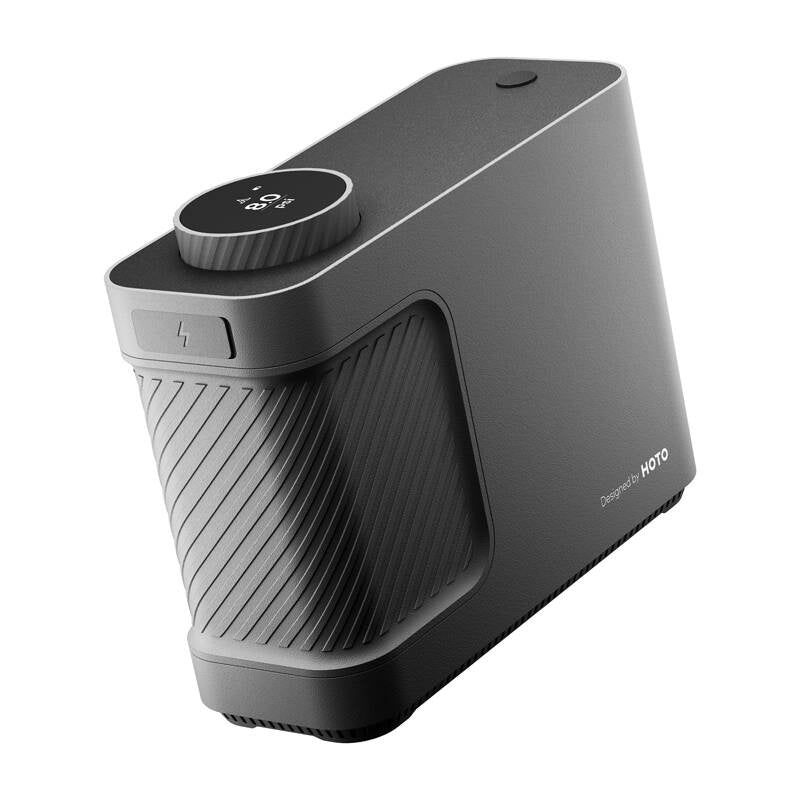 Bærbar kompressor, pumpe HOTO QWCQB002 (3x 2500 mAh, 150 PSI, 350 L, 12 V)