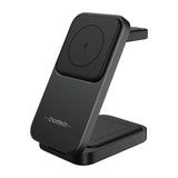 Magnetisk 3-i-1 oplader Choetech T611-F 15W til iPhone 12/13/14/15 serie