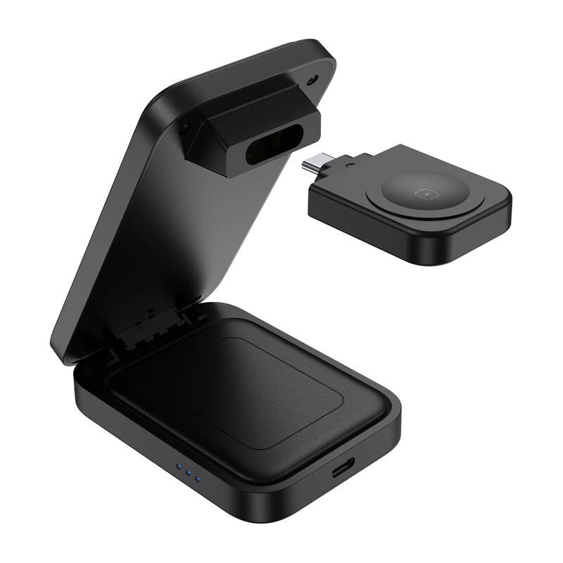 Magnetisk 3-i-1 oplader Choetech T611-F 15W til iPhone 12/13/14/15 serie