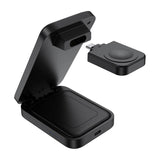 Magnetisk 3-i-1 oplader Choetech T611-F 15W til iPhone 12/13/14/15 serie
