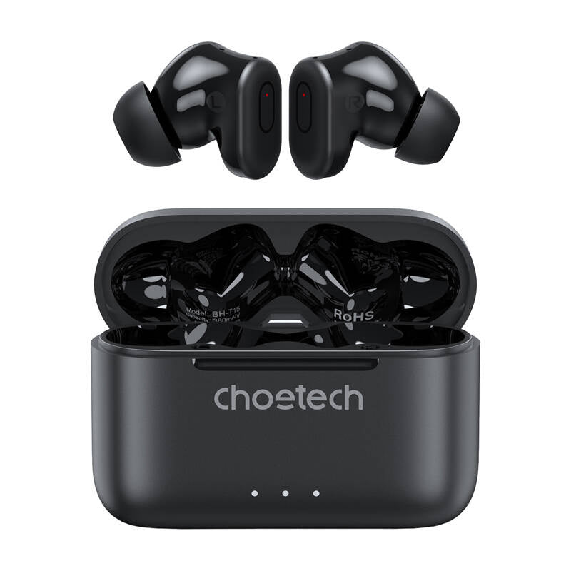 TWS Choetech BH-T15 ANC+ENC trådløse hovedtelefoner (sort)