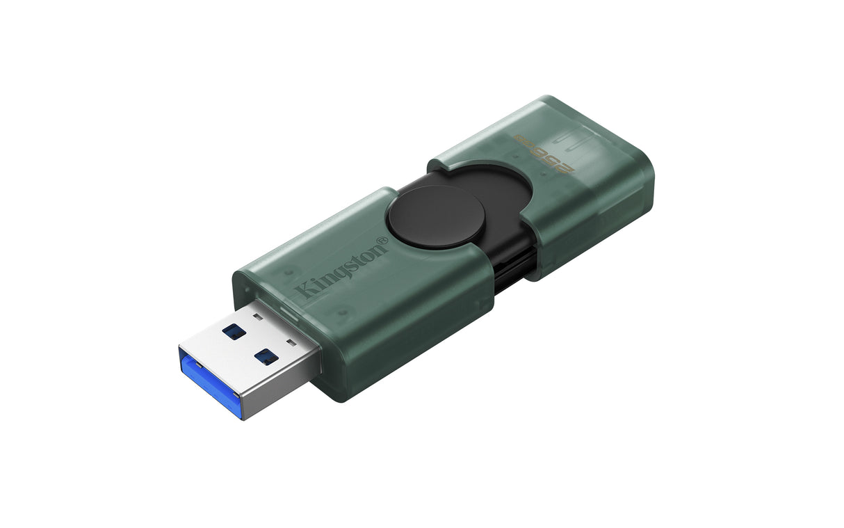 Kingston DataTraveler Duo 256GB USB 3.2 Gen 1 / USB-C USB stick Sort Grøn