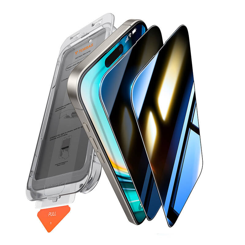 Torras installerer Master Privacy Glass til iPhone 16 Plus