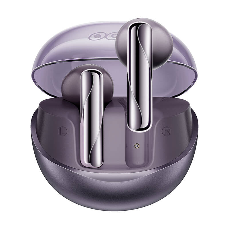 TWS QCY AilyBuds Clear T32 hovedtelefoner (lila)