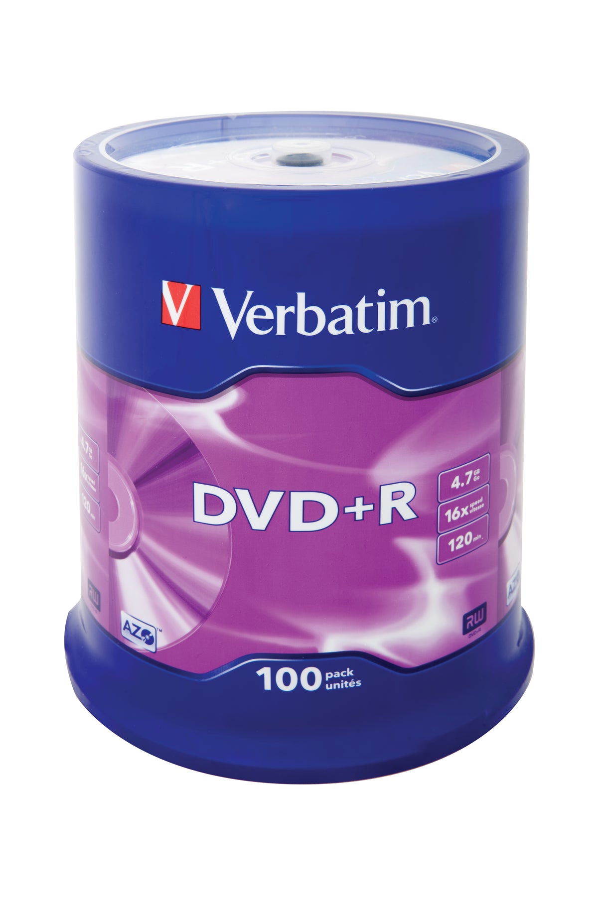 Verbatim DVD+R Matt Silver 4,7 GB 100 stk