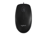 Logitech B100 Optisk Kabling Sort