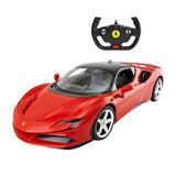 RASTAR R/C 1:14 Ferrari SF90 Stradale fjernbetjeningsbil (rød)
