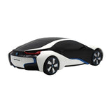 RASTAR R/C 1:24 BMW i8 fjernstyret bil- UV-følsom (hvid og gul)