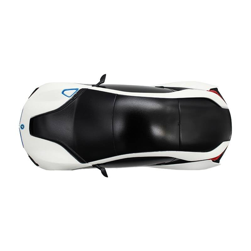 RASTAR R/C 1:24 BMW i8 fjernstyret bil- UV-følsom (hvid og gul)