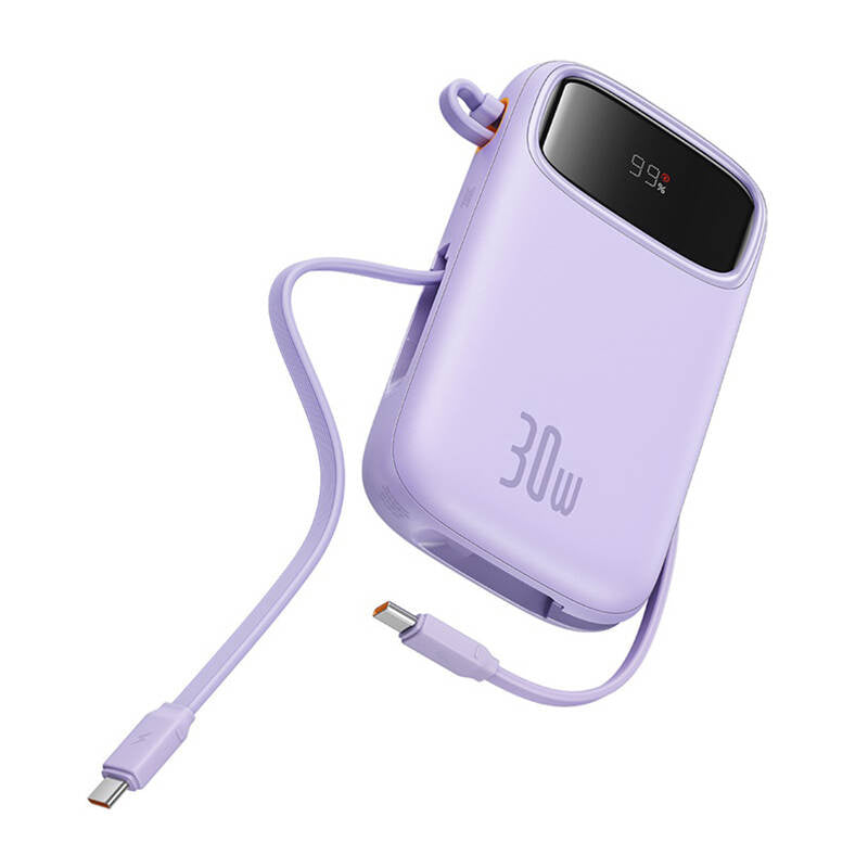 Baseus QPow 2 20000mAh 30W 2xUSB-C powerbank (lila)