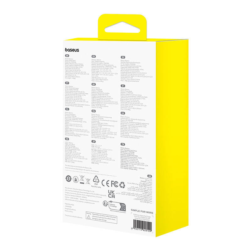 Baseus Airpow 20000mAh 20W powerbank (sort)