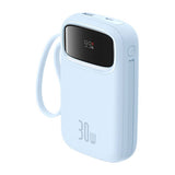Powerbank Baseus QPow 2 10000mAh 30W 2xUSB-C (blå)