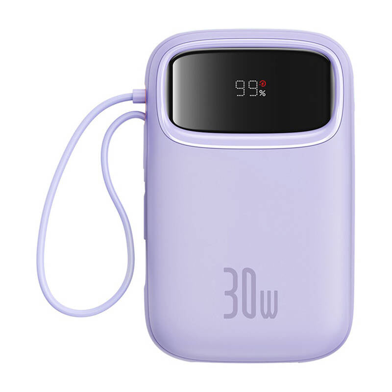 Baseus QPow 2 10000mAh 30W 2xUSB-C powerbank (lila)