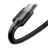 Baseus Cafule Cable CAMKLF-CG1 USB-A / micro USB 1.5A 2 m - sort-grå