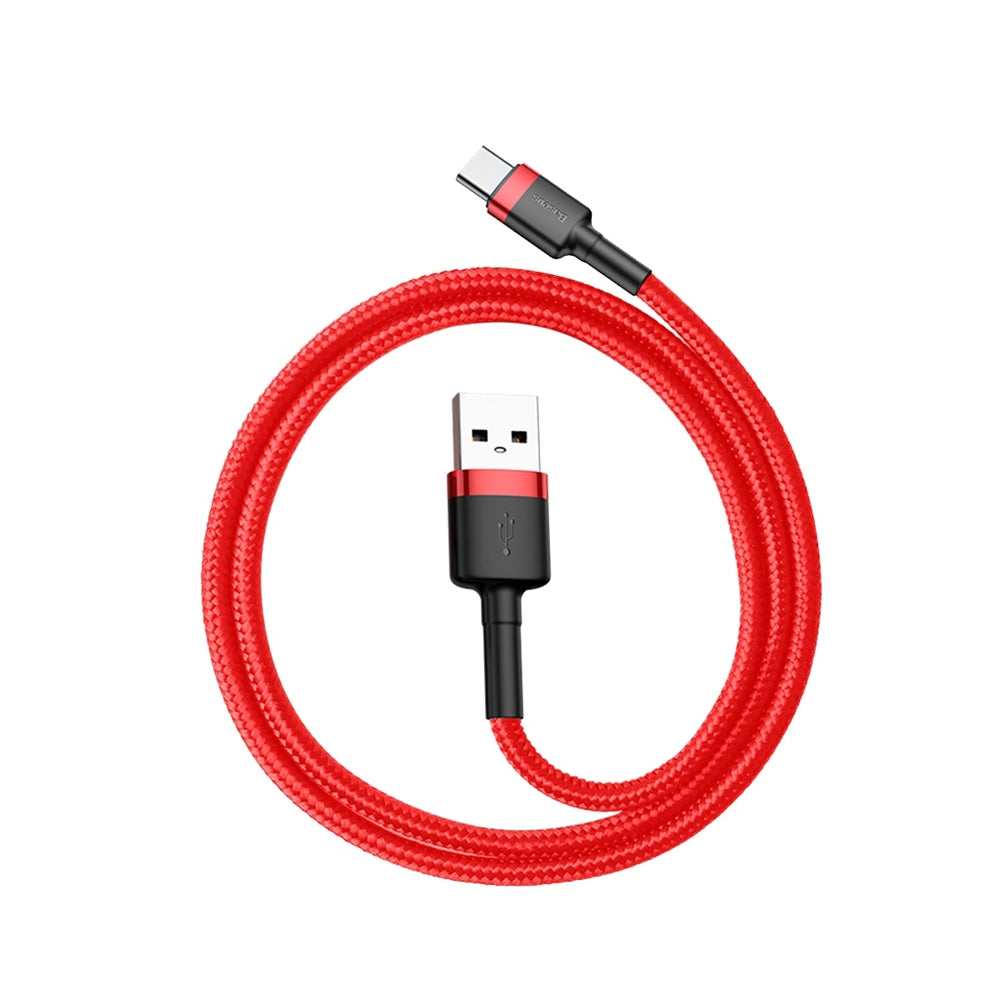 Baseus Cafule USB-A / USB-C QC 3.0 3A 0,5 m kabel - rød