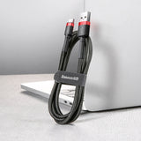 Baseus Cafule USB-A / USB-C QC 3.0 3A Cable 0.5 m - Black and Red