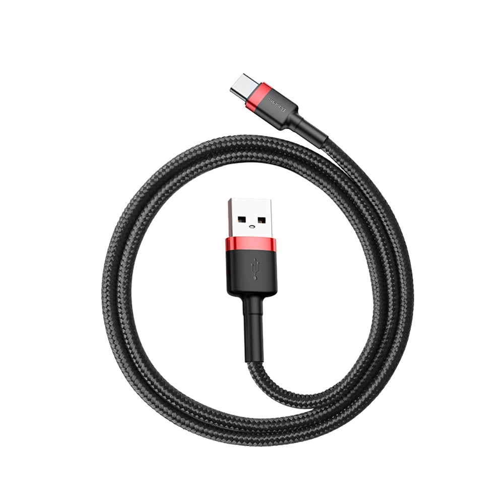 Baseus Cafule USB-A / USB-C QC 3.0 3A Cable 0.5 m - Black and Red