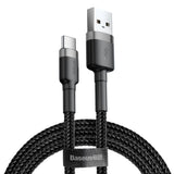 Baseus Cafule USB-A / USB-C QC 3.0 3A Cable 1 m - Black and Gray