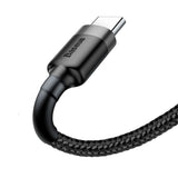 Baseus Cafule USB-A / USB-C QC 3.0 3A Cable 1 m - Black and Gray
