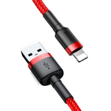 Baseus Cafule USB-A / Lightning 1.5A QC 3.0 cable 2 m - red