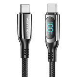 Vention TAYBAV USB 2.0 C-C 100 W 5A 1.2M USB-kabel (sort)