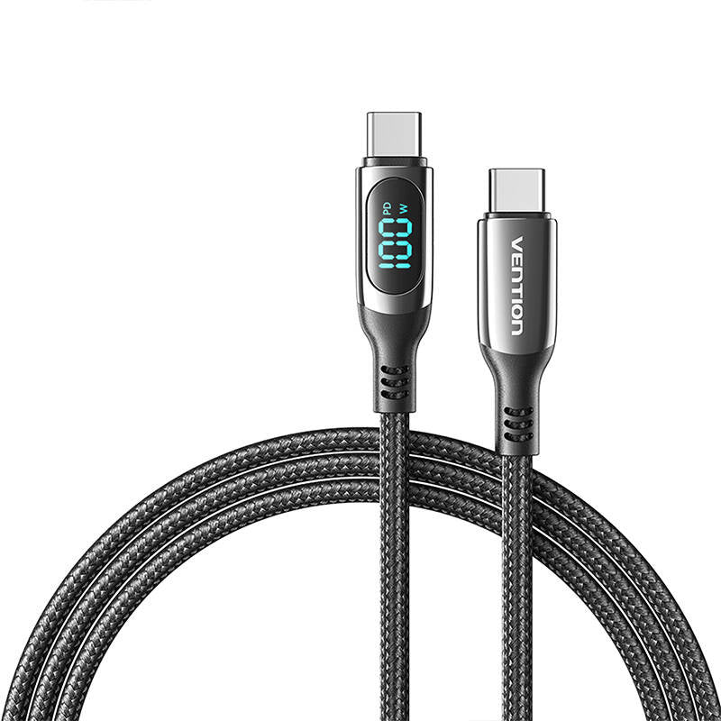 Vention TAYBAV USB 2.0 C-C 100 W 5A 1.2M USB-kabel (sort)