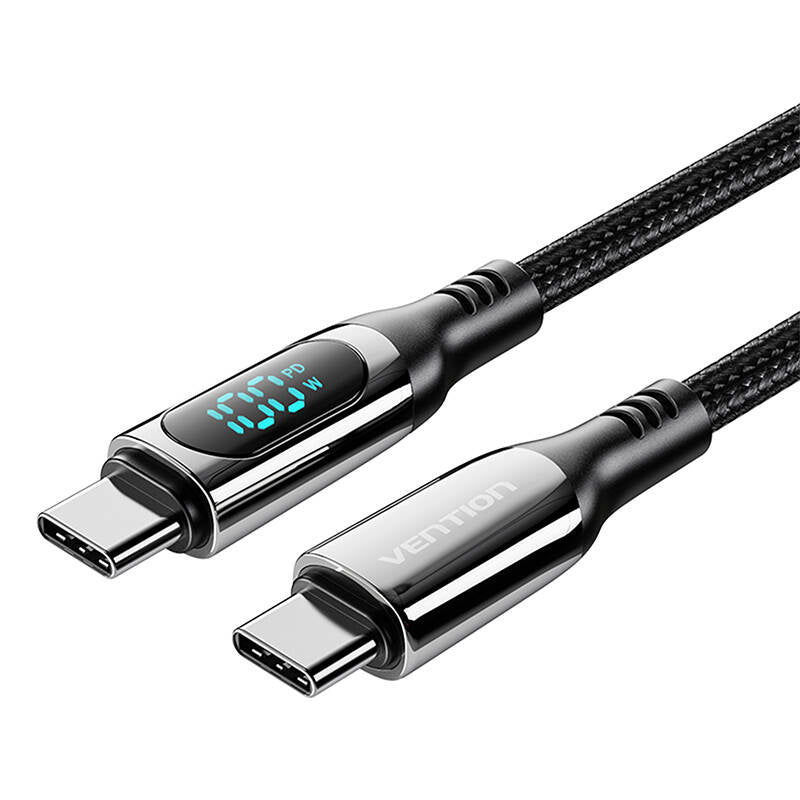 Vention TAYBAV USB 2.0 C-C 100 W 5A 1.2M USB-kabel (sort)