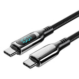 Vention TAYBAV USB 2.0 C-C 100 W 5A 1.2M USB-kabel (sort)