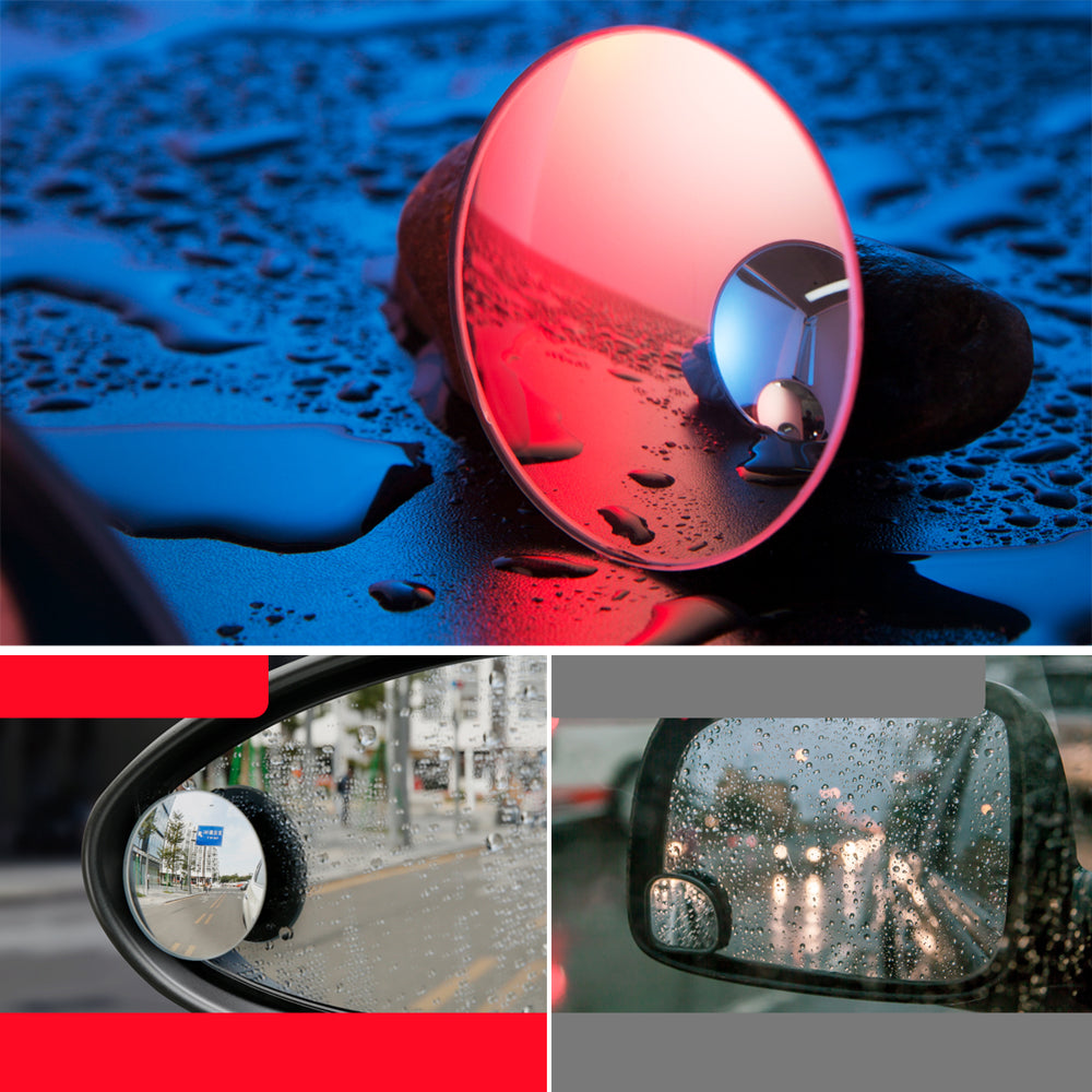 Baseus Full-view Blind-spot spejl 2x ekstra bil side spejl konveks blind spot sort (ACMDJ-01)