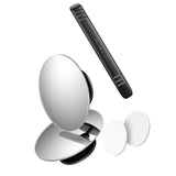Baseus Full-view Blind-spot spejl 2x ekstra bil side spejl konveks blind spot sort (ACMDJ-01)