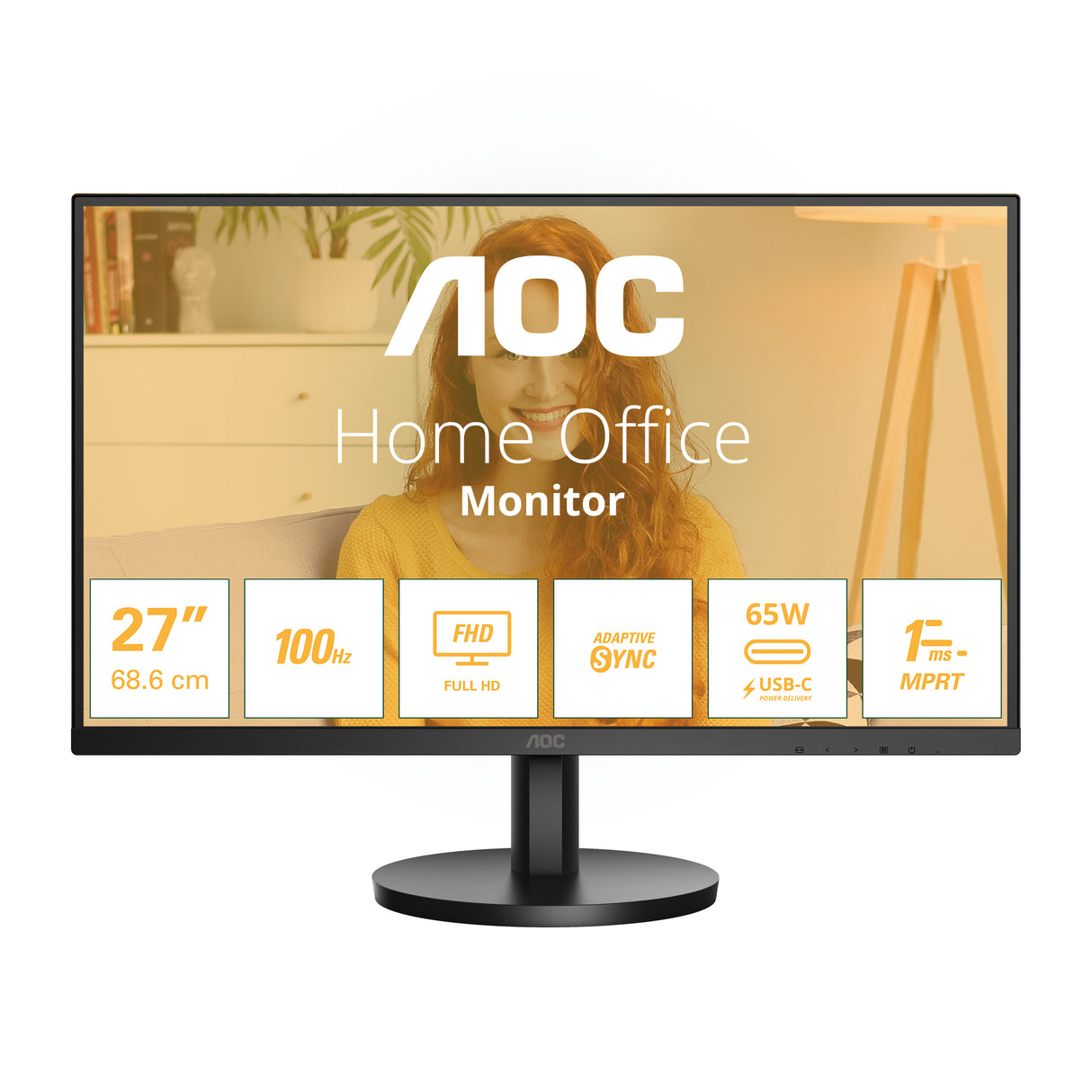 AOC 27B3CA2 computerskærm 68,6 cm (27") 1920 x 1080 pixel Fuld HD LED Sort