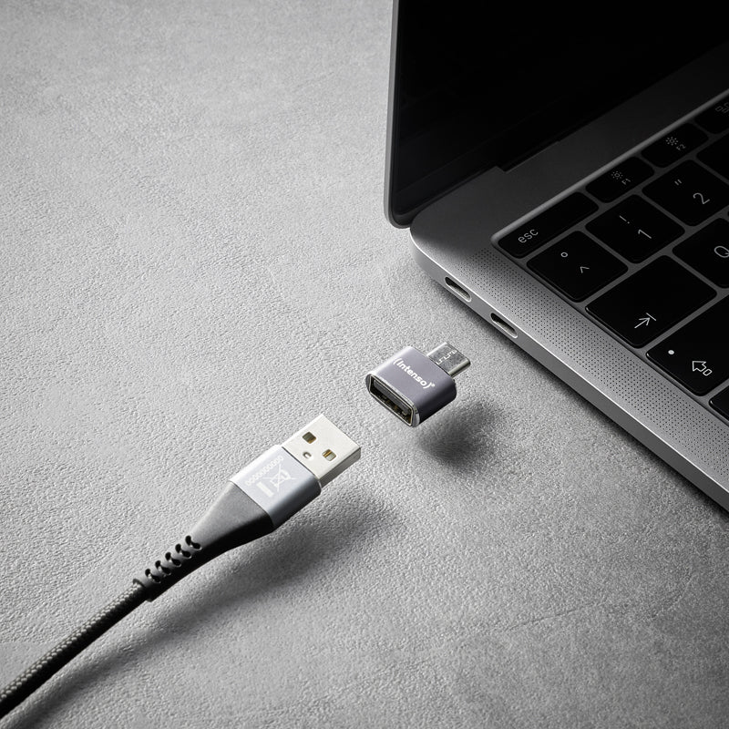 Intenso USB Adapter A480C - USB-A til USB-C (3-pak)