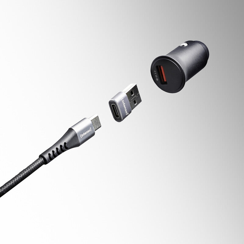 Intenso 7600013 kabel kønsskifter USB-C USB-A Anthracit