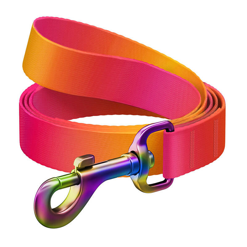 WAUDOG-gradient nylon hundeleje, 122 cm lang, orange