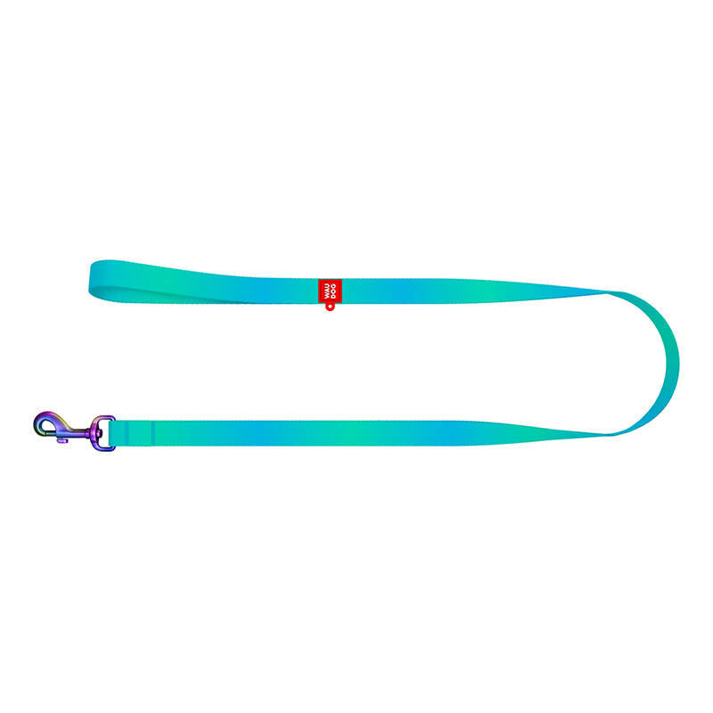 WAUDOG-gradient nylon hundeslæde, 20 mm bred, 122 cm lang blå