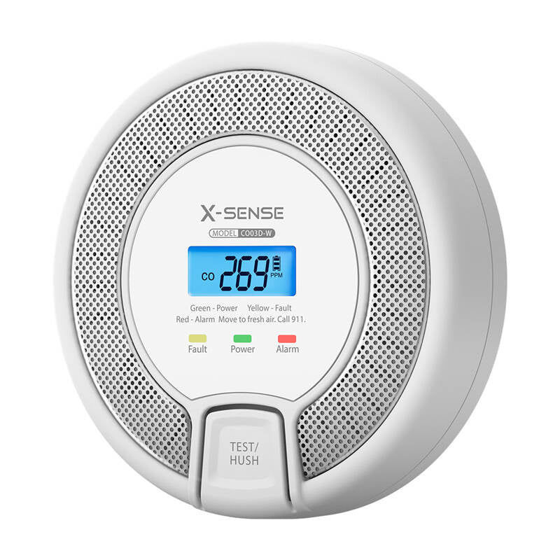 Sammensluttet CO-alarm X-Sense CO03D-W Link+