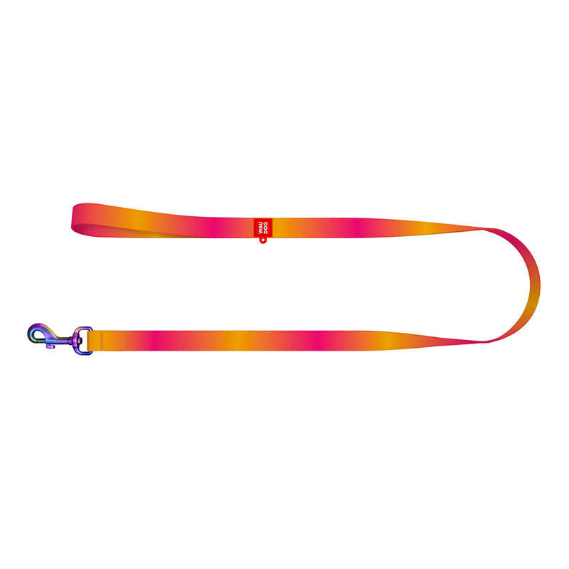 WAUDOG-gradient nylon hundeleje, 15 mm bred, 122 cm lang, orange