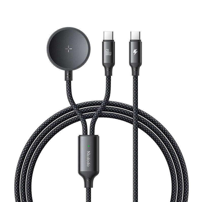 Mcdodo CA-4210 2-i-1 USB-C kabel + Samsung Watch oplader, 60W, 1,2m