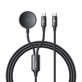 Mcdodo CA-4210 2-i-1 USB-C kabel + Samsung Watch oplader, 60W, 1,2m