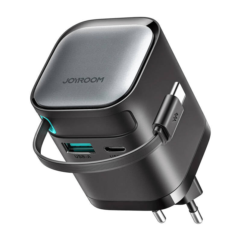 Strømoplader med indtrækbar kabel 65 W Joyroom TCL02 GaN