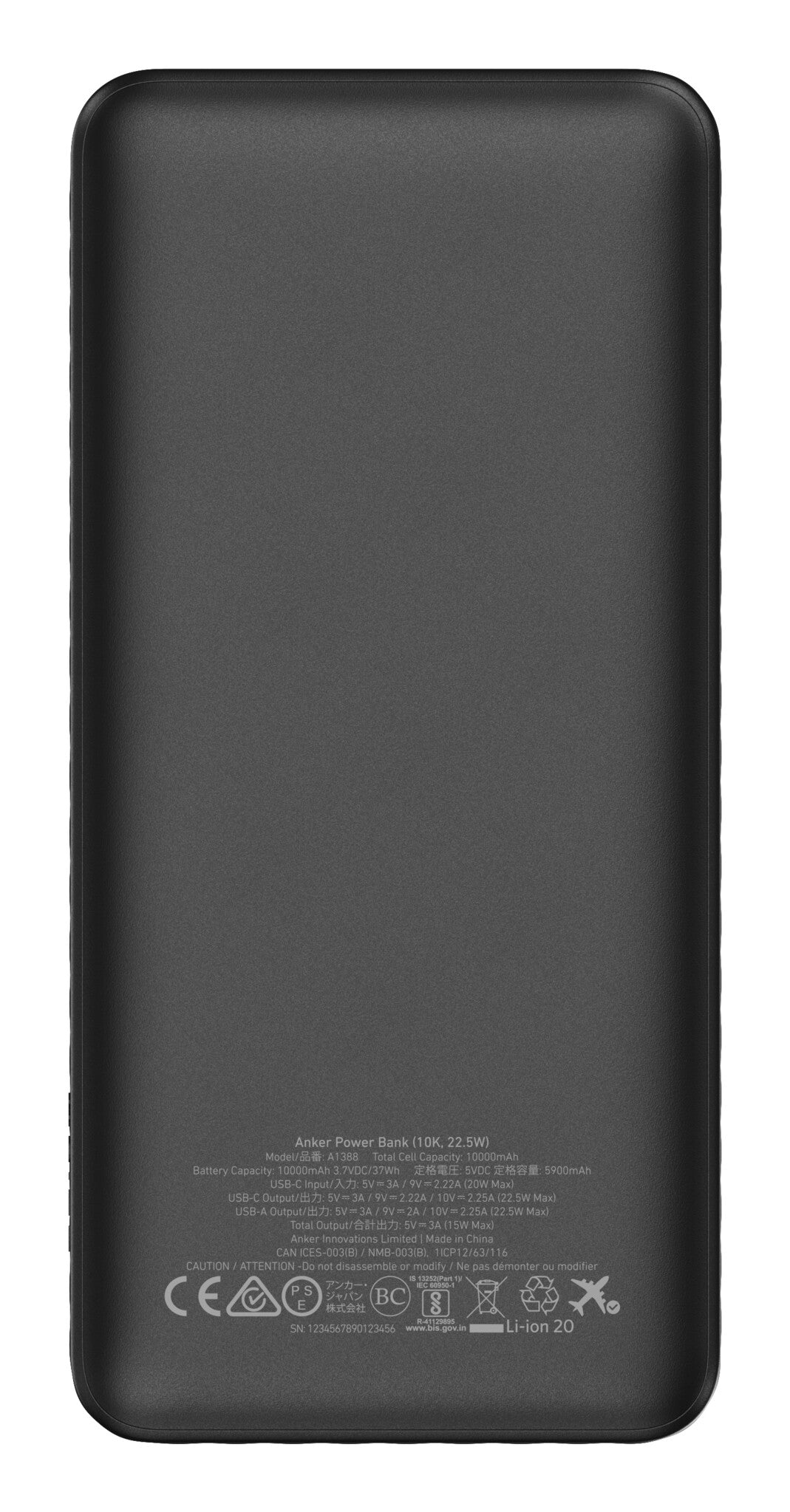 Anker A1388G11 powerbank 10000 mAh Sort
