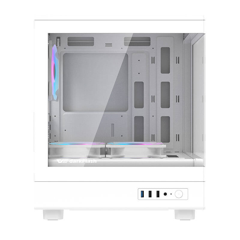 Darkflash DB330M computer case (hvid) + 3 ARGB fans